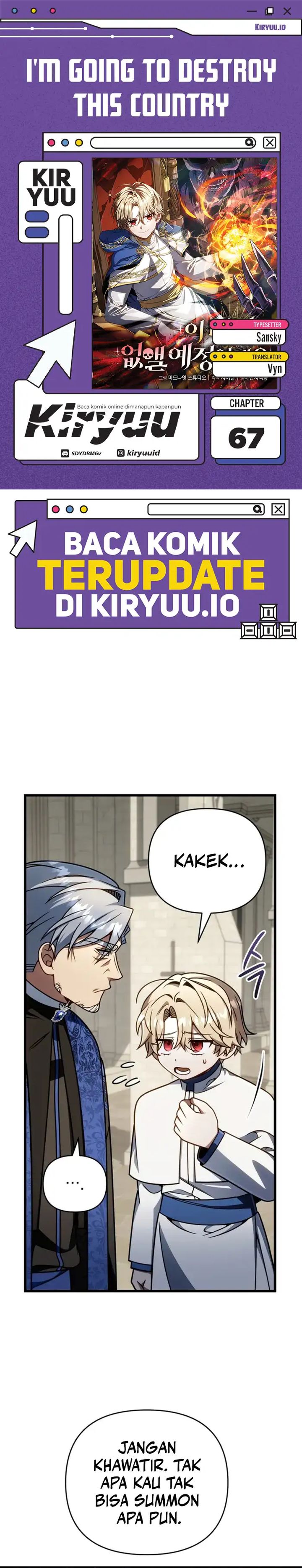 I’m Going To Destroy This Country chapter 67