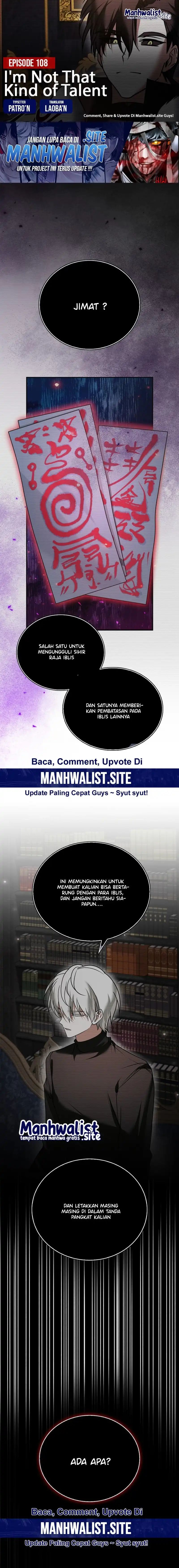 I’m Not That Kind of Talent chapter 108