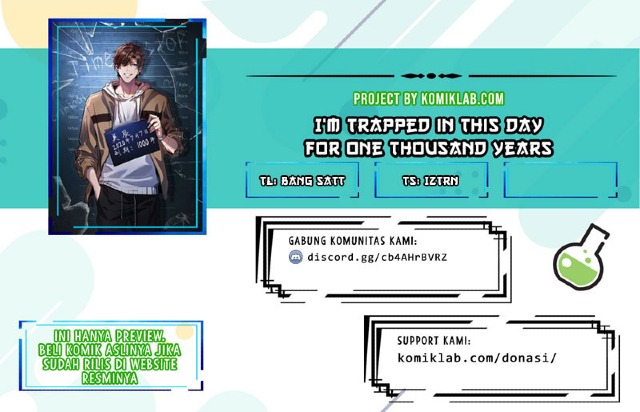 I’m Trapped in This Day for One Thousand Years Chapter 03 Bahasa Indonesia