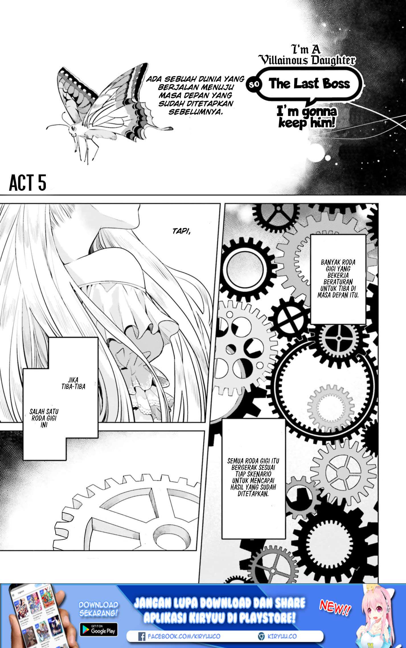 I’m a Villainous Daughter so I’m going to keep the Last Boss chapter 5