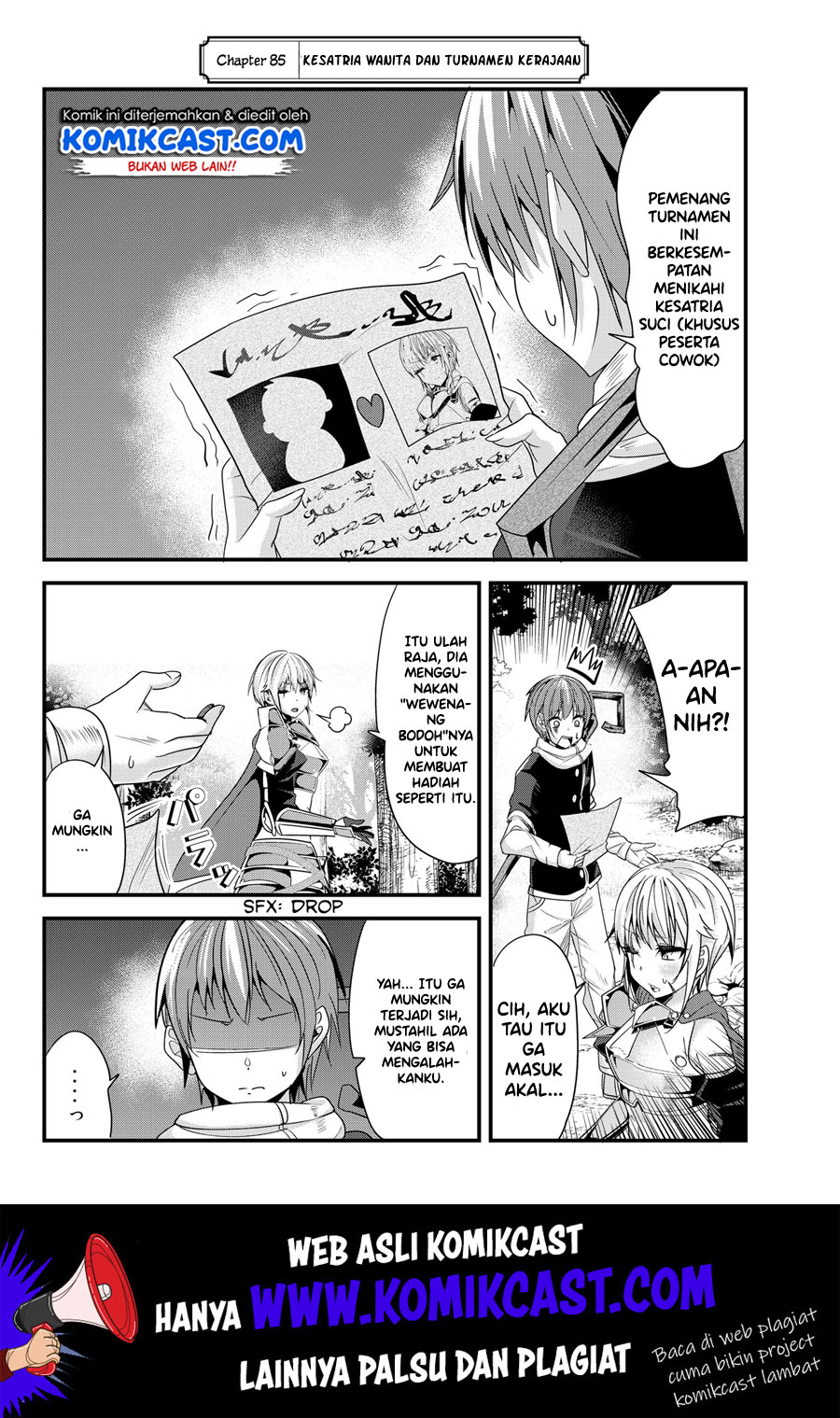 Ima Made Ichido mo Onna Atsukaisareta koto ga nai Onna Kishi wo Onna Atsukai suru chapter 85