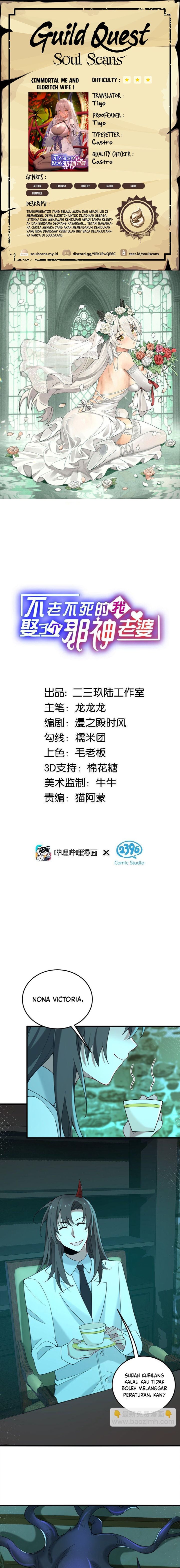 Immortal Me And Eldritch Wife Chapter 34 Bahasa Indonesia