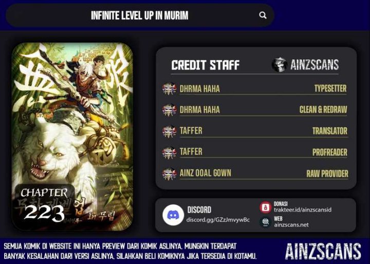 Infinite Level Up in Murim chapter 223