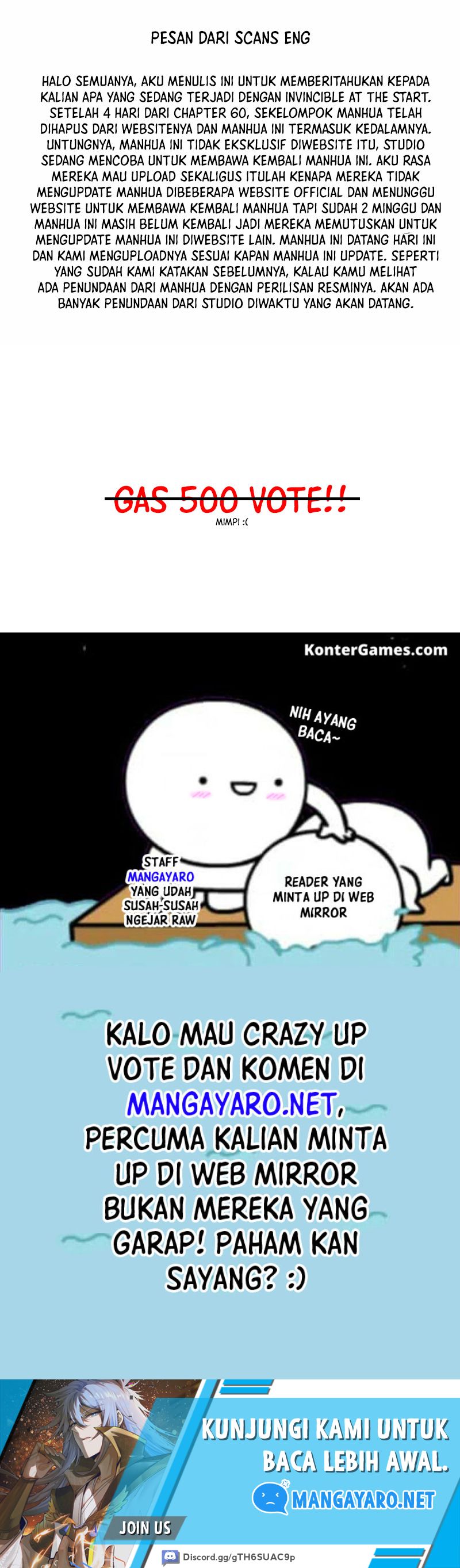 Invincible at the Start Chapter 61 Bahasa Indonesia