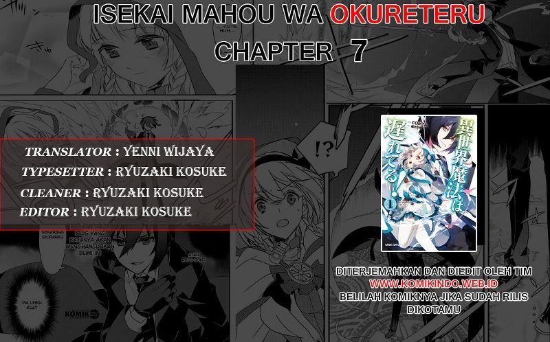Isekai Mahou wa Okureteru! Chapter 07 Bahasa Indonesia