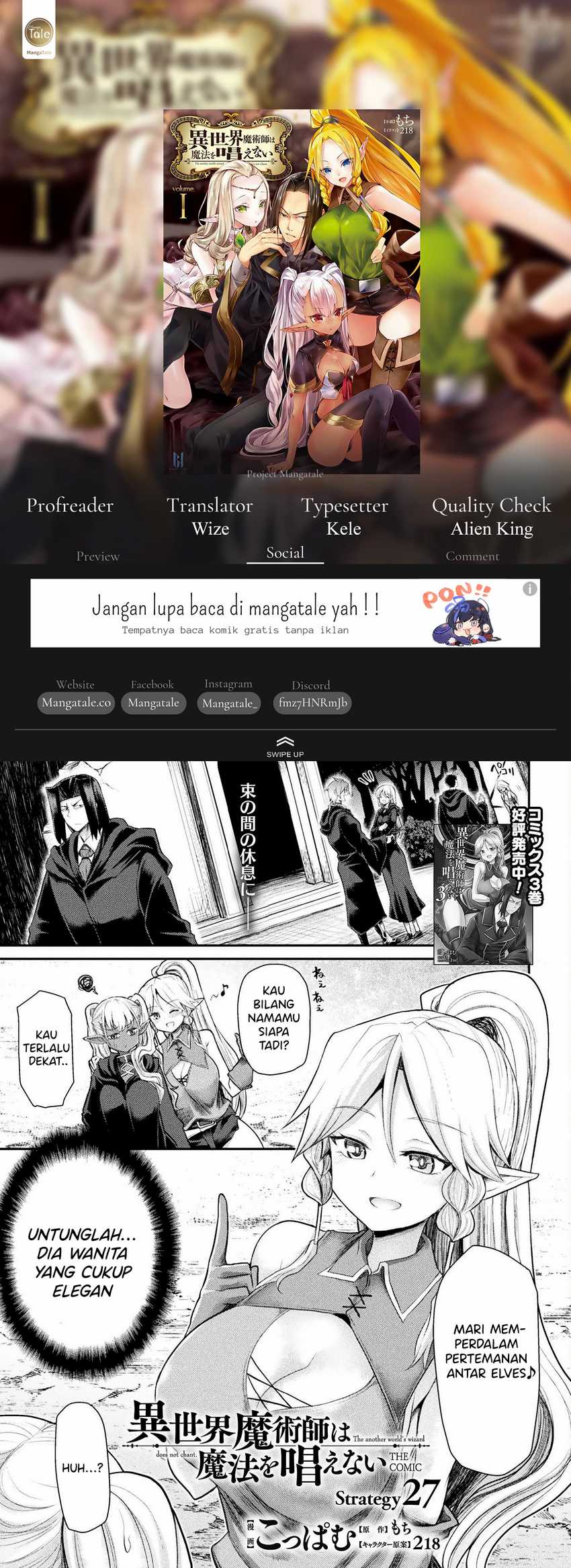 Isekai Majutsushi wa Mahou wo Tonaenai Chapter 27 Bahasa Indonesia