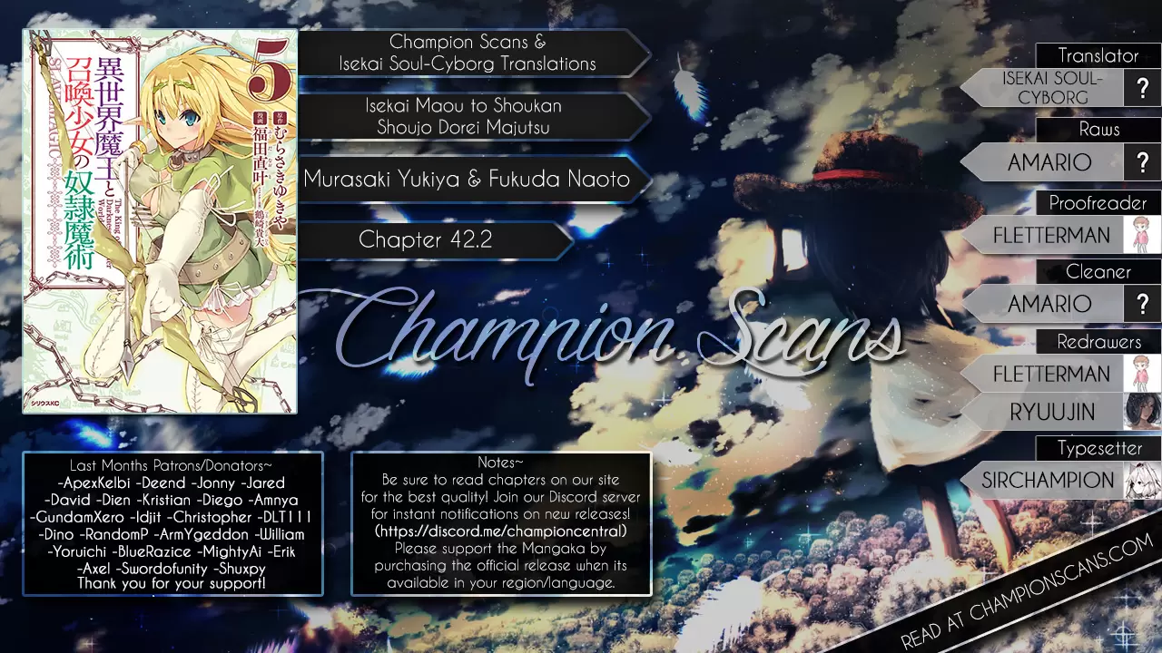 Isekai Maou to Shoukan Shoujo Dorei Majutsu Chapter 42.2 Bahasa Indonesia