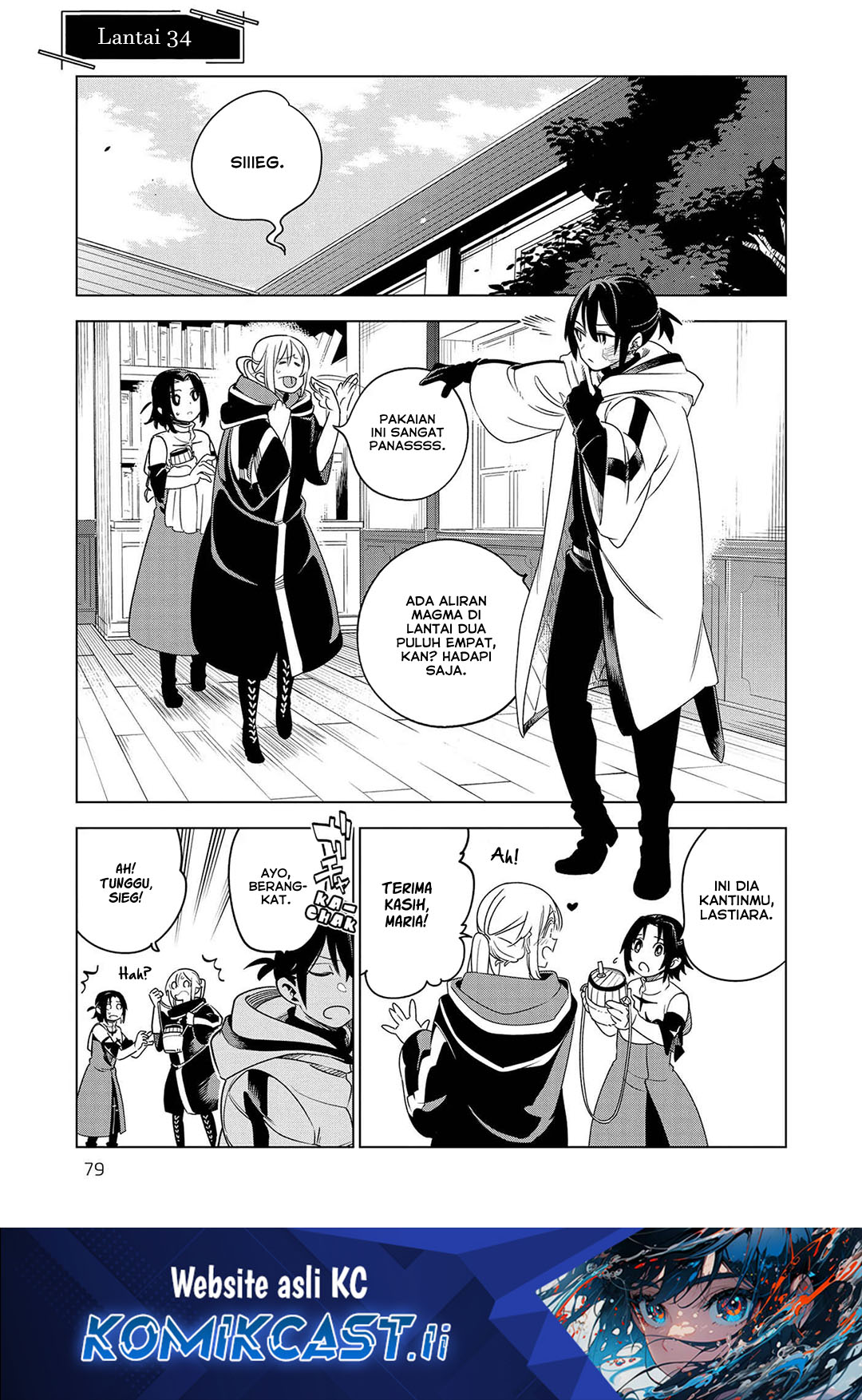 Isekai Meikyuu no Saishinbu o Mezasou Chapter 34 Bahasa Indonesia