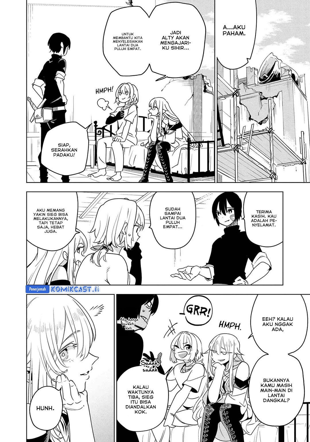 Isekai Meikyuu no Saishinbu o Mezasou Chapter 35 Bahasa Indonesia