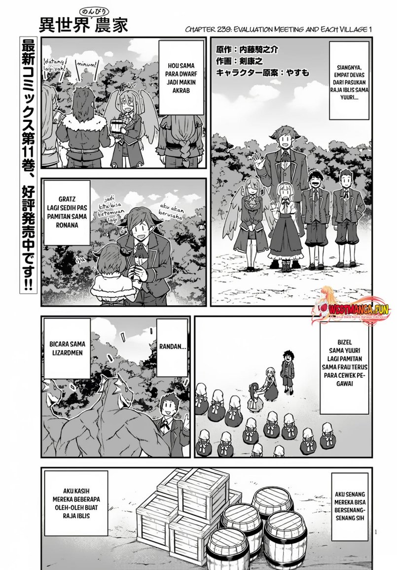 Isekai Nonbiri Nouka Chapter 239 Bahasa Indonesia