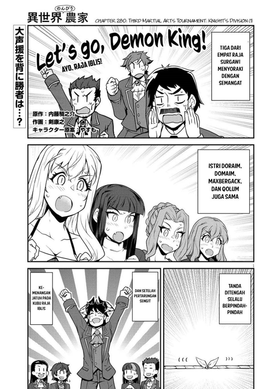 Isekai Nonbiri Nouka Chapter 280 Bahasa Indonesia