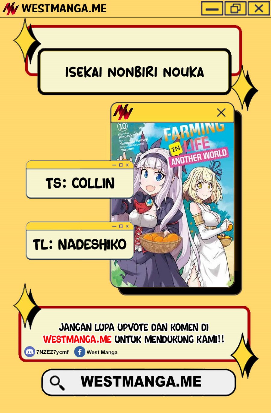 Isekai Nonbiri Nouka Chapter 280 Bahasa Indonesia