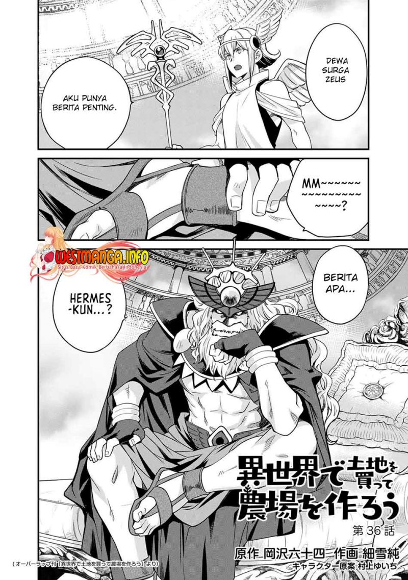 Isekai de Tochi o Katte Noujou o Tsukurou chapter 36