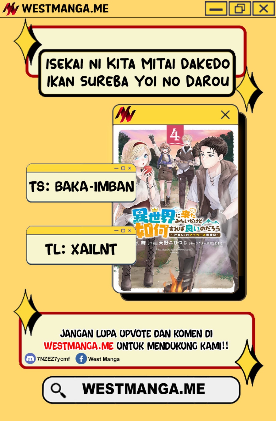 Isekai ni Kita Mitai dakedo Ikan Sureba Yoi no Darou Chapter 20 Bahasa Indonesia