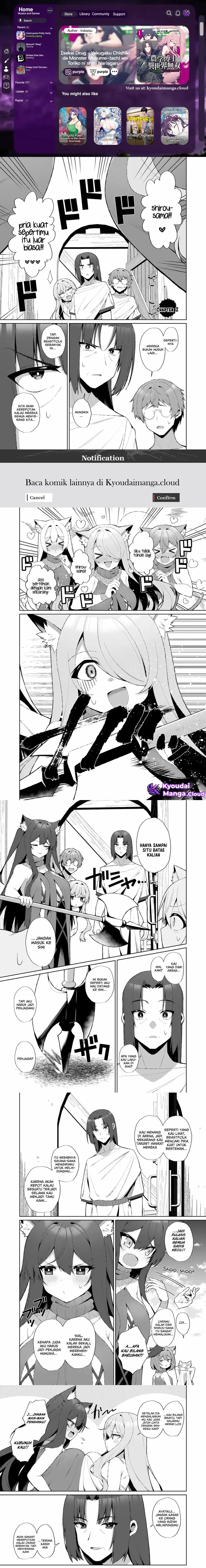 Isekai Drug ~Yakugaku Chishiki de Monster Musume-tachi wo Toriko ni shite Nariagaru~ chapter 2