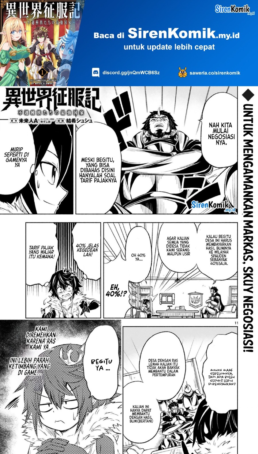 Isekai Seifukuki – Fuguu Shuzoku-tachi no Saikyou Kokka chapter 7