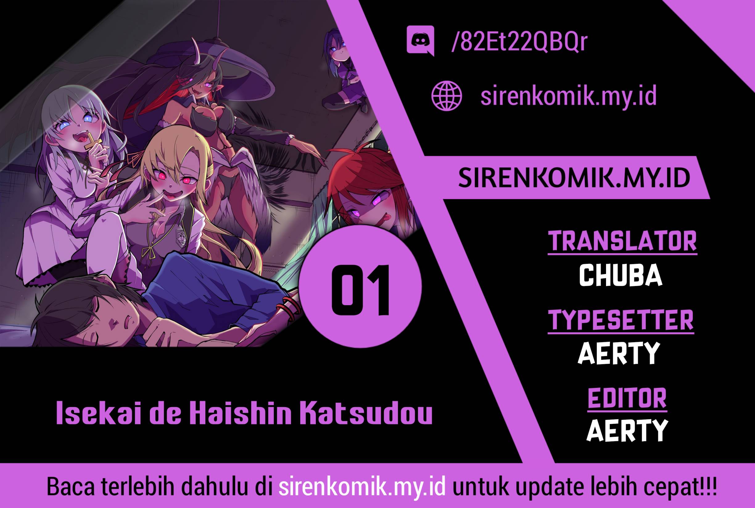 Isekai de Haishin Katsudou wo Shitara Tairyou no Yandere Shinja wo Umidashite Shimatta Ken Chapter 01 Bahasa Indonesia