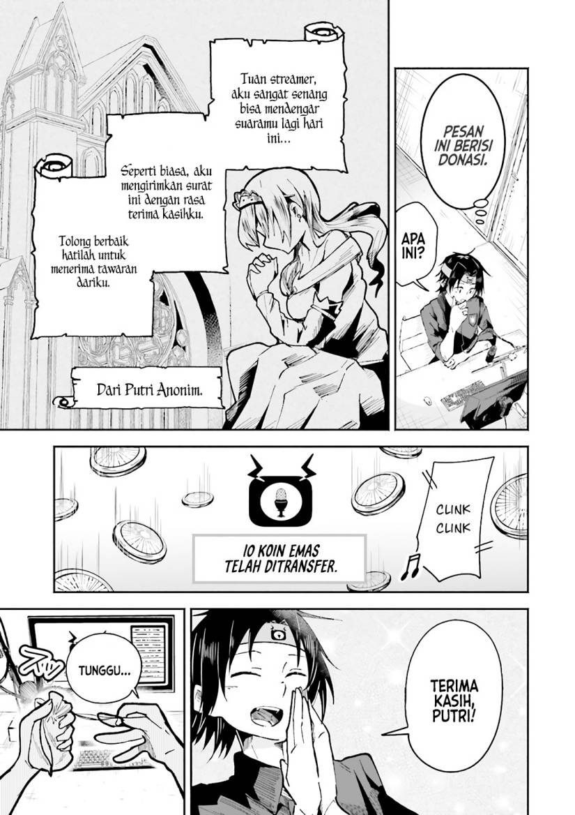 Isekai de Haishin Katsudou wo Shitara Tairyou no Yandere Shinja wo Umidashite Shimatta Ken Chapter 01 Bahasa Indonesia