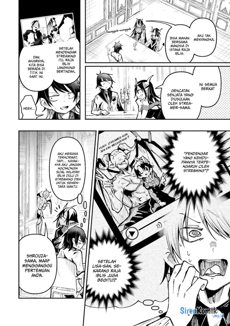 Isekai de Haishin Katsudou wo Shitara Tairyou no Yandere Shinja wo Umidashite Shimatta Ken Chapter 42 Bahasa Indonesia