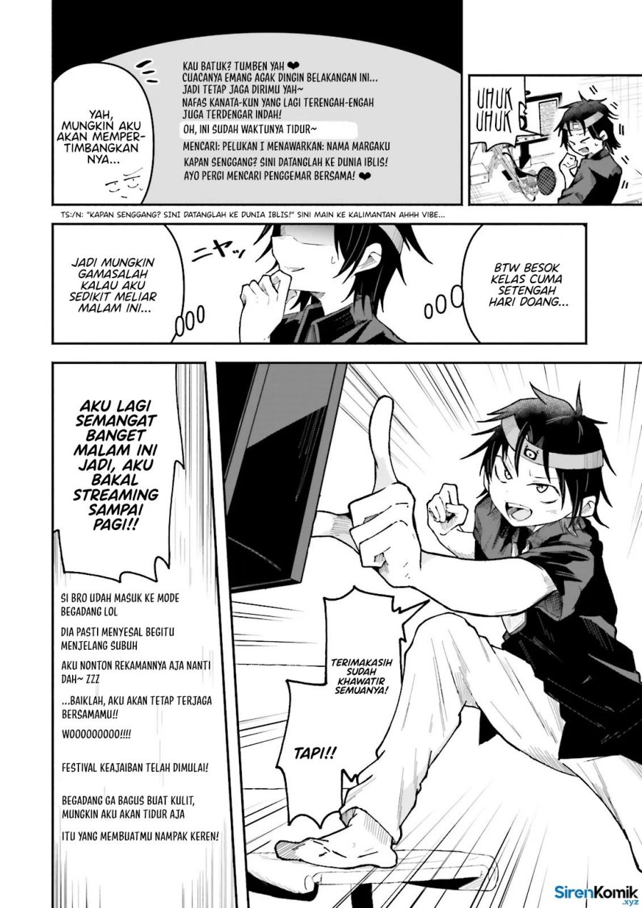 Isekai de Haishin Katsudou wo Shitara Tairyou no Yandere Shinja wo Umidashite Shimatta Ken Chapter 52 Bahasa Indonesia