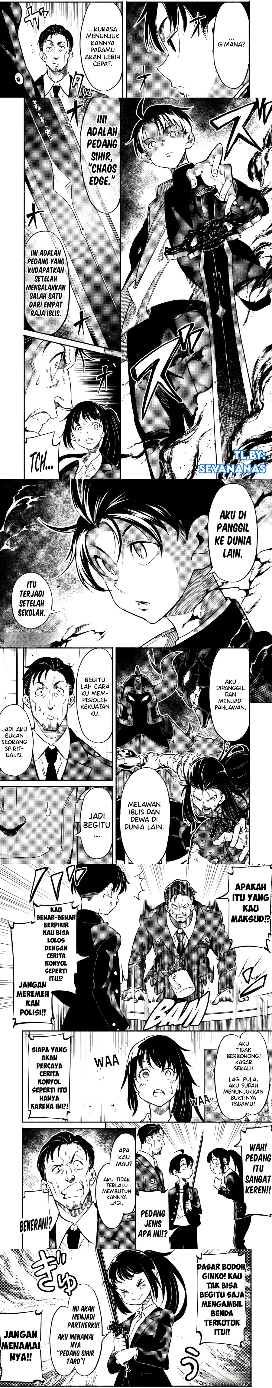 Isekai kara Kikan Shitara Chikyuu mo Kanari Fantajii Deshita. Ato, Makeheroin-domo Kocchi Minna. chapter 2