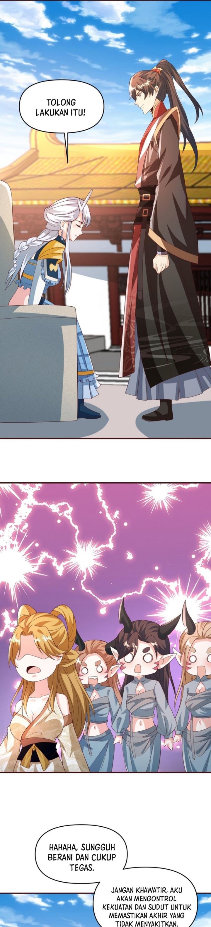 It’s Over! The Queen’s Soft Rice Husband is Actually Invincible Chapter 158 Bahasa Indonesia