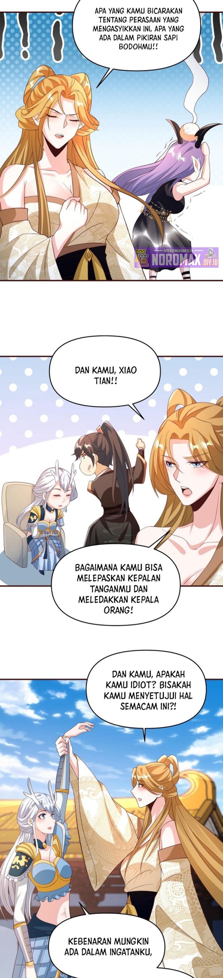 It’s Over! The Queen’s Soft Rice Husband is Actually Invincible Chapter 158 Bahasa Indonesia