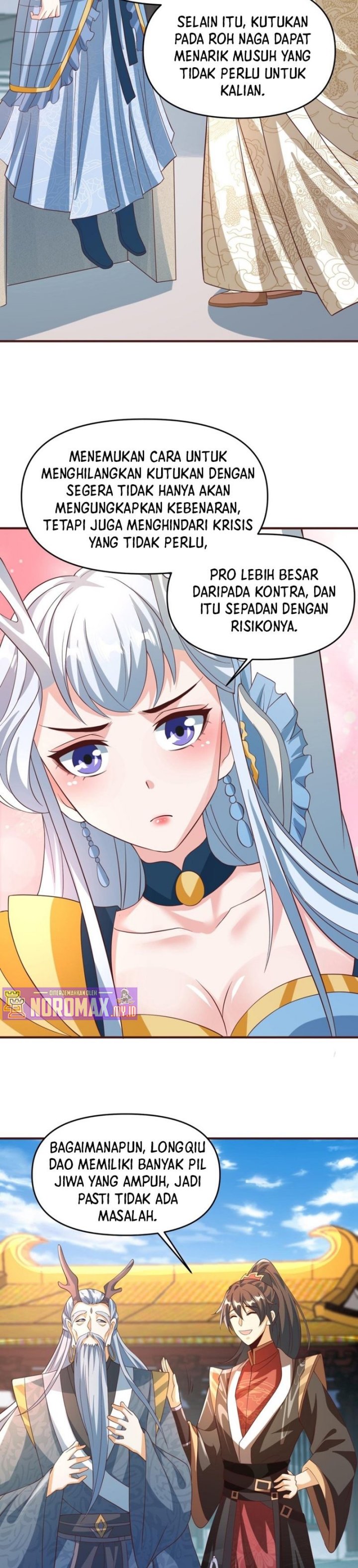 It’s Over! The Queen’s Soft Rice Husband is Actually Invincible Chapter 158 Bahasa Indonesia