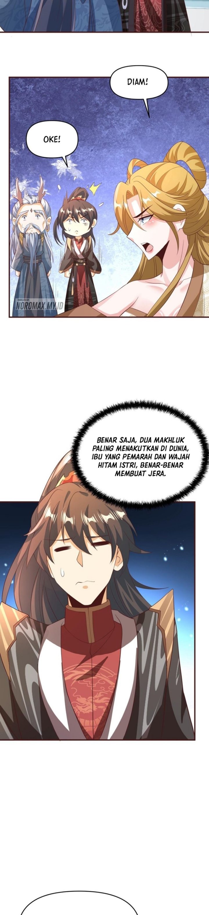 It’s Over! The Queen’s Soft Rice Husband is Actually Invincible Chapter 158 Bahasa Indonesia