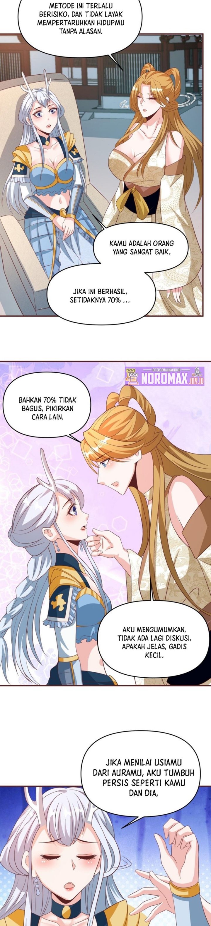 It’s Over! The Queen’s Soft Rice Husband is Actually Invincible Chapter 158 Bahasa Indonesia