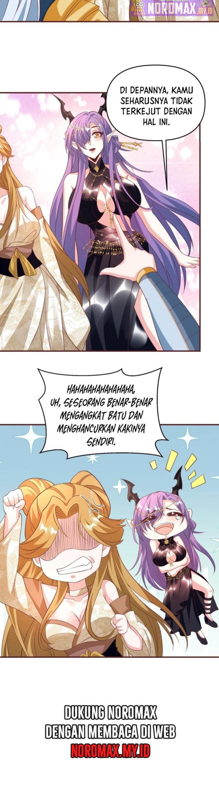 It’s Over! The Queen’s Soft Rice Husband is Actually Invincible Chapter 158 Bahasa Indonesia