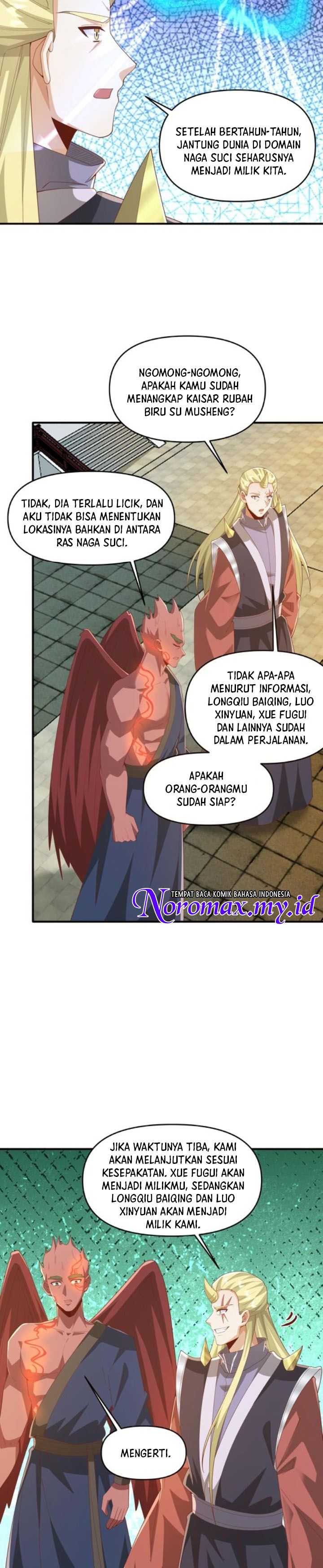 It’s Over! The Queen’s Soft Rice Husband is Actually Invincible Chapter 368 Bahasa Indonesia