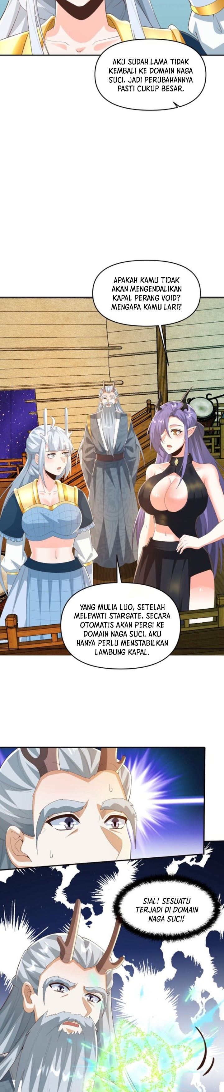 It’s Over! The Queen’s Soft Rice Husband is Actually Invincible Chapter 368 Bahasa Indonesia