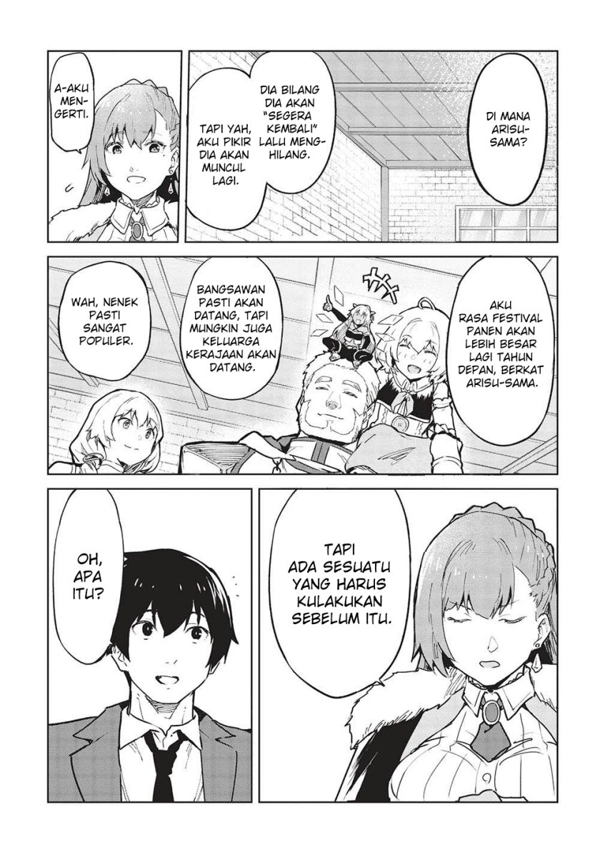 Itsu Demo Jitaku ni Kaereru Ore wa, Isekai de Gyoushoujin o Hajimemashita Chapter 39 Bahasa Indonesia