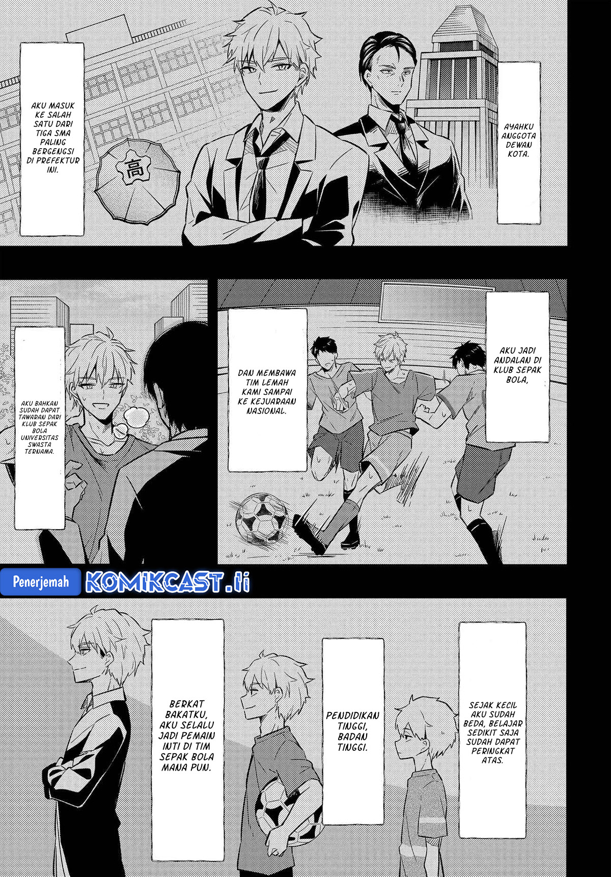 Jinsei Gyakuten Uwaki Sare, Enzai o Kiserareta Ore ga, Gakuen Ichi no Bishoujo ni Natsukareru Chapter 03 Bahasa Indonesia
