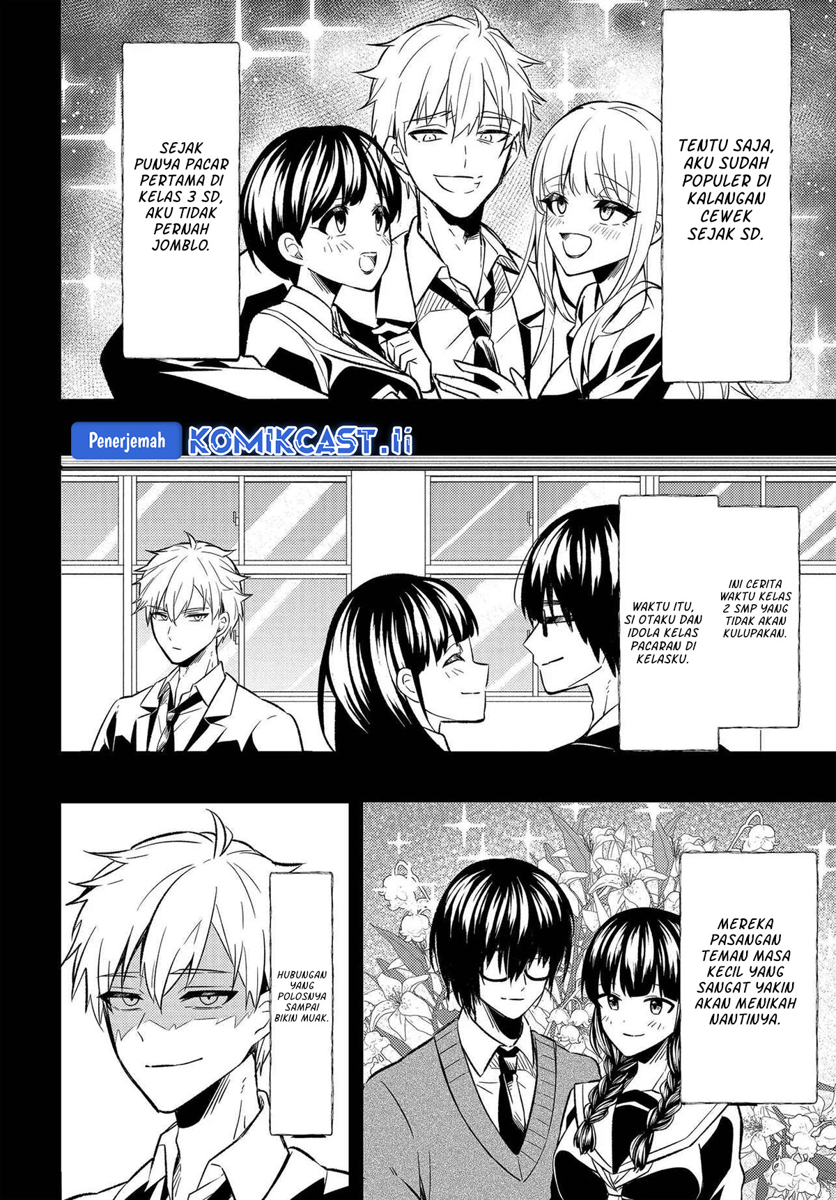 Jinsei Gyakuten Uwaki Sare, Enzai o Kiserareta Ore ga, Gakuen Ichi no Bishoujo ni Natsukareru Chapter 03 Bahasa Indonesia