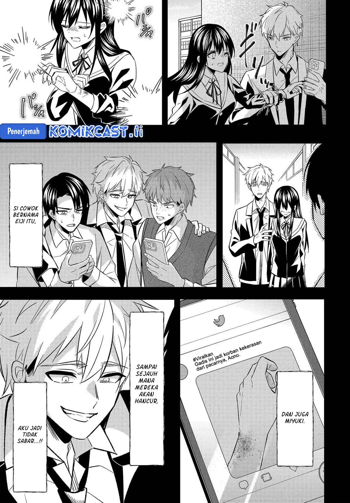 Jinsei Gyakuten Uwaki Sare, Enzai o Kiserareta Ore ga, Gakuen Ichi no Bishoujo ni Natsukareru Chapter 03 Bahasa Indonesia