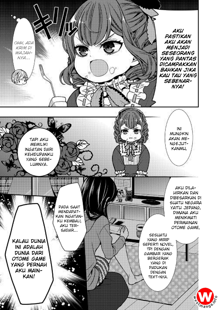 Jishou Akuyaku Reijou na Konyakusha no Kansatsu Kiroku Chapter 01 Bahasa Indonesia