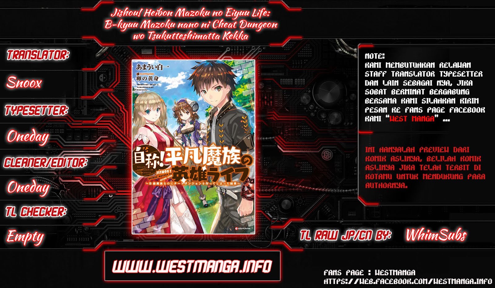 Jishou! Heibon Mazoku no Eiyuu Life Chapter 08 Bahasa Indonesia