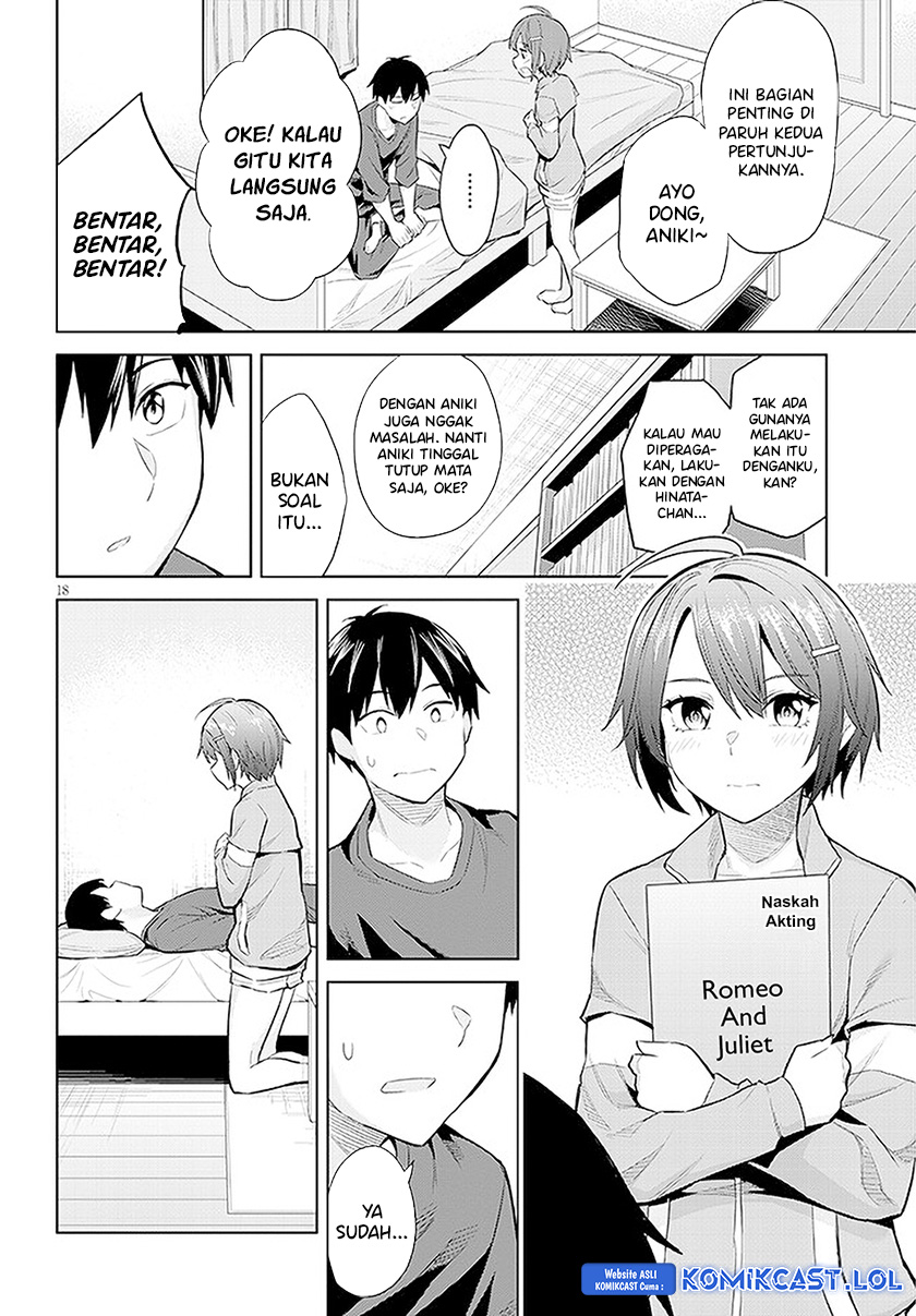 Jitsu wa Gimai (Imouto) deshita. ~Saikin de Kitagiri no Otouto no Kyorikan ga Yatara Chikaiwake~ Chapter 14 Bahasa Indonesia