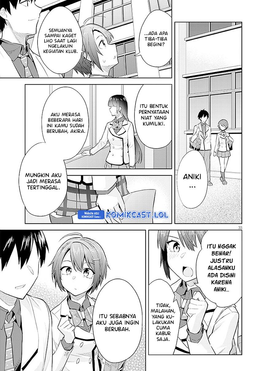 Jitsu wa Gimai (Imouto) deshita. ~Saikin de Kitagiri no Otouto no Kyorikan ga Yatara Chikaiwake~ Chapter 14 Bahasa Indonesia