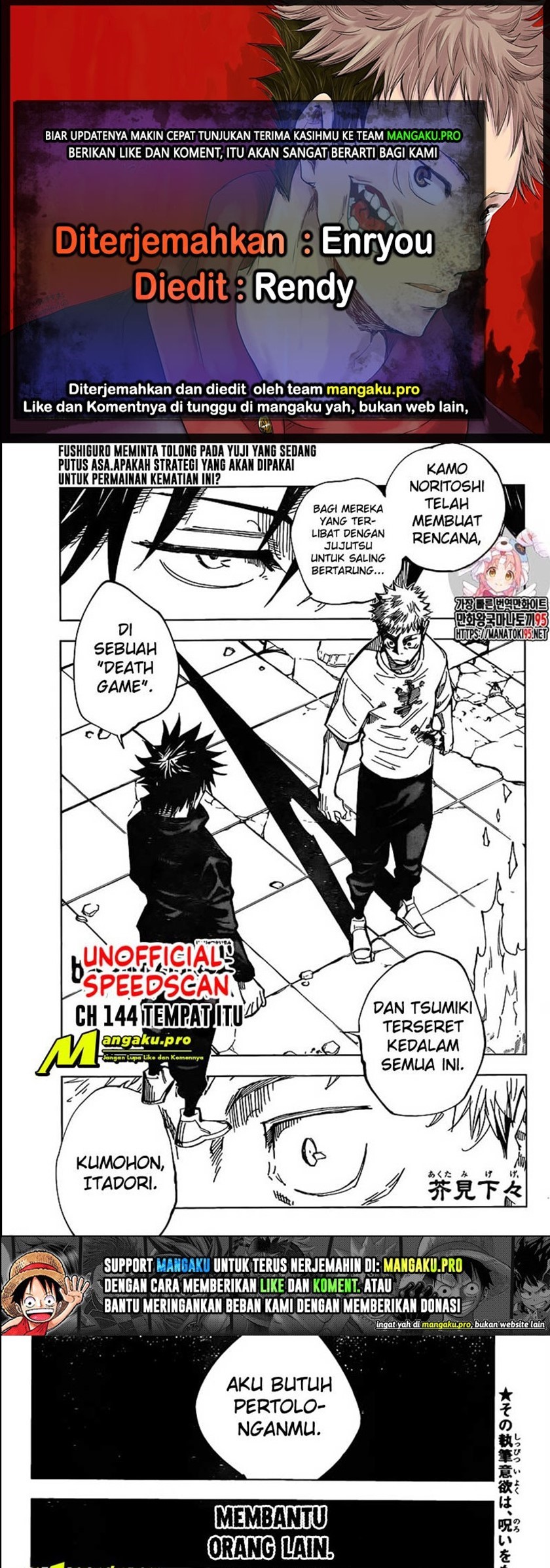 Jujutsu Kaisen Chapter 144 Bahasa Indonesia