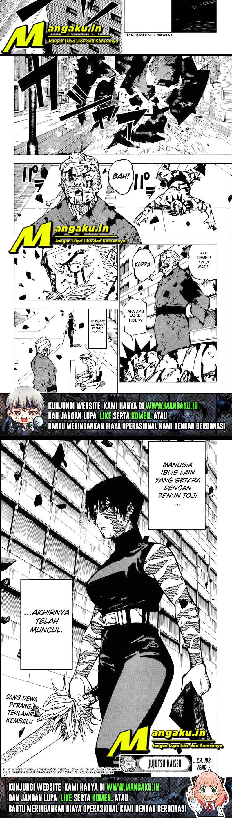 Jujutsu Kaisen Chapter 198 Bahasa Indonesia