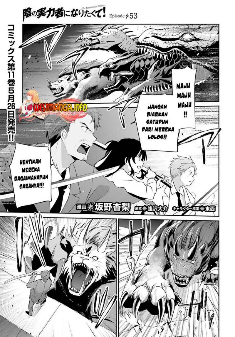Kage no Jitsuryokusha ni Naritakute Chapter 53 Bahasa Indonesia