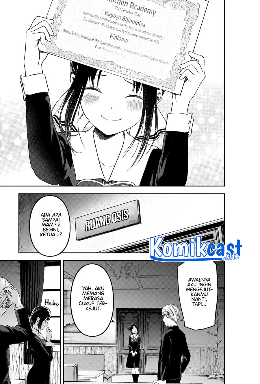 Kaguya-sama wa Kokurasetai: Tensai-tachi no Renai Zunousen chapter 281