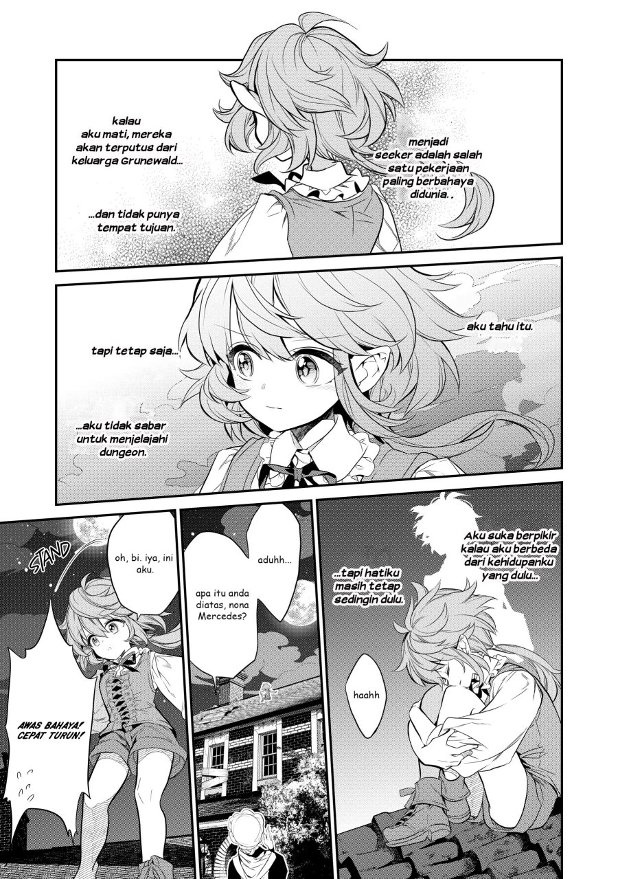 Kaketa Tsuki no Mercedes ~Kyuuketsuki no Kizoku ni Tensei Shitakedo Sute Rare Sounanode Dungeon o Seiha Suru~ Chapter 03 Bahasa Indonesia