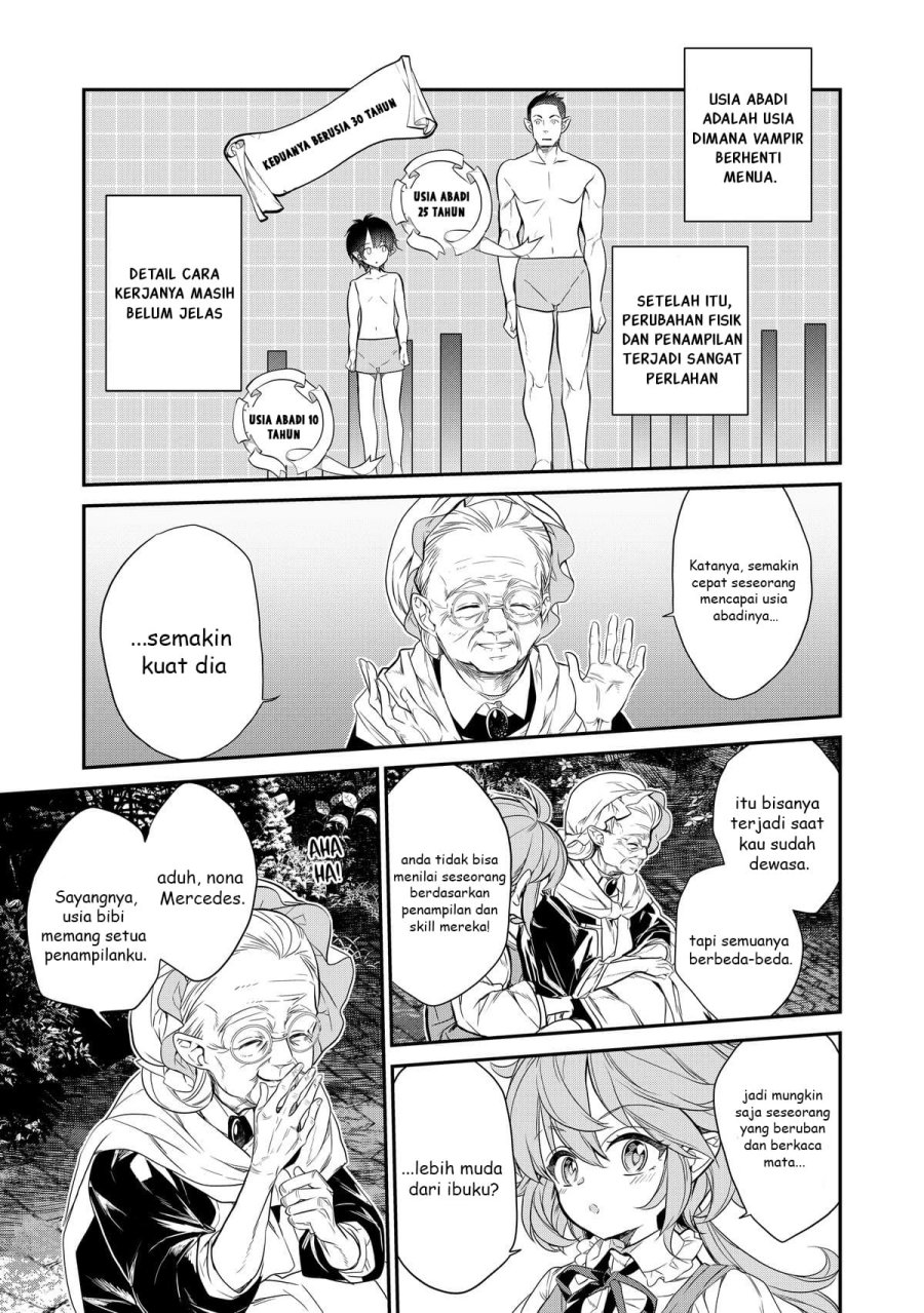 Kaketa Tsuki no Mercedes ~Kyuuketsuki no Kizoku ni Tensei Shitakedo Sute Rare Sounanode Dungeon o Seiha Suru~ Chapter 03 Bahasa Indonesia