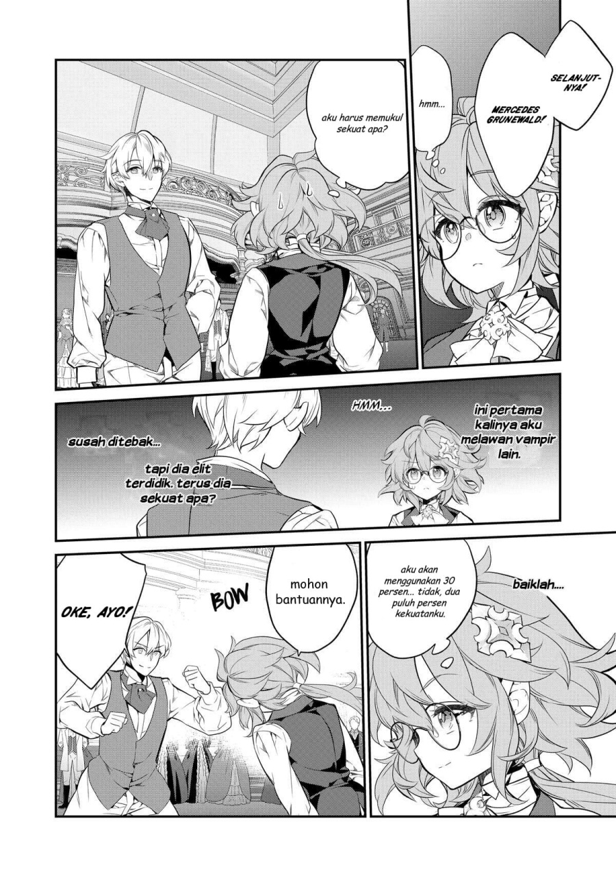 Kaketa Tsuki no Mercedes ~Kyuuketsuki no Kizoku ni Tensei Shitakedo Sute Rare Sounanode Dungeon o Seiha Suru~ Chapter 12 Bahasa Indonesia