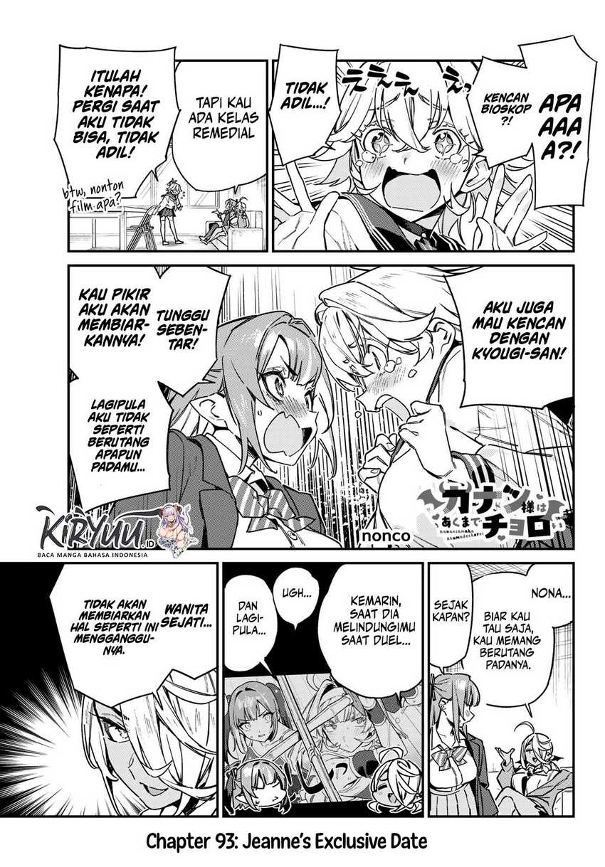 Kanan-sama wa Akumade Choroi Chapter 93 Bahasa Indonesia