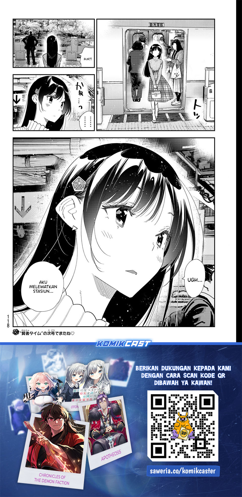 Kanojo Okarishimasu Chapter 405 Bahasa Indonesia